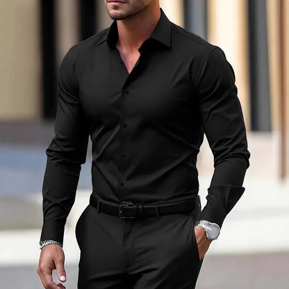 Men’s Luxury Slim-Fit Dress Shirt