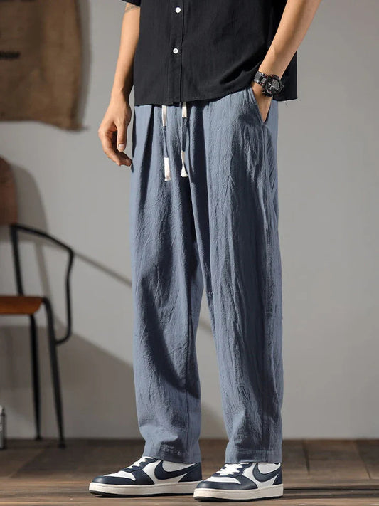 Linen Drawstring Pants