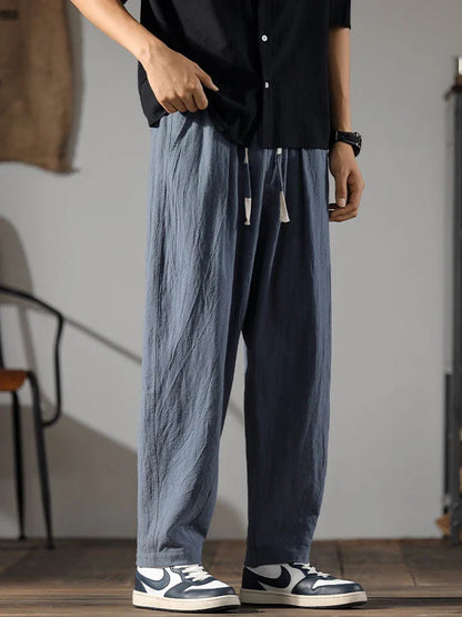 Linen Drawstring Pants